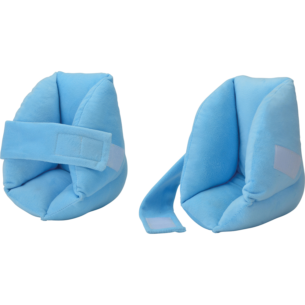 HEEL PROTECTOR W/VELR CVR BLUE